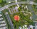 Aerial photography park